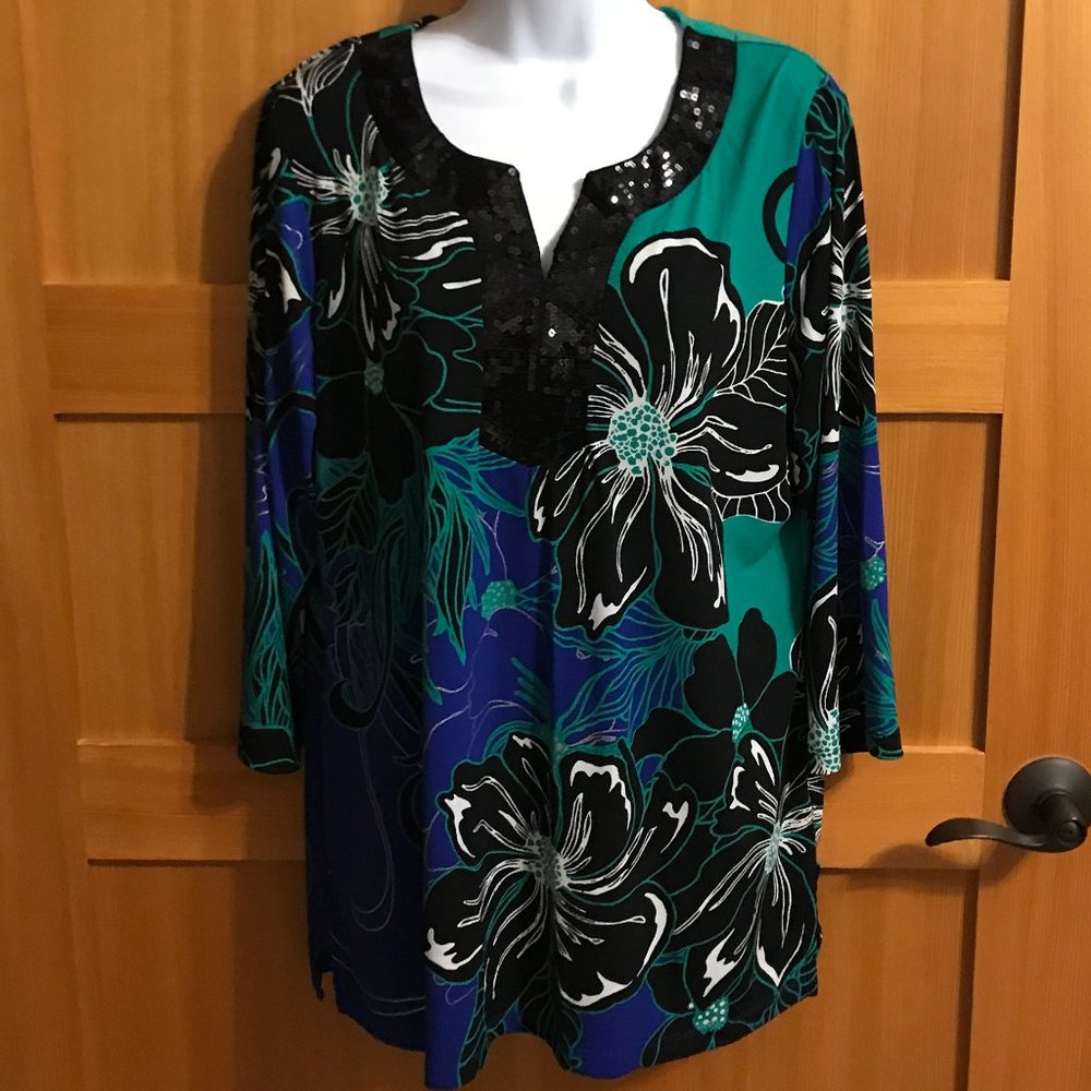 JM Collection Tunic Top 0X